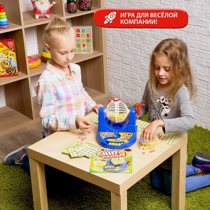 Настольная игра на развитие логики и счёта &laquo;Бинго маниЯ&raquo;, 35 двусторонних карточек