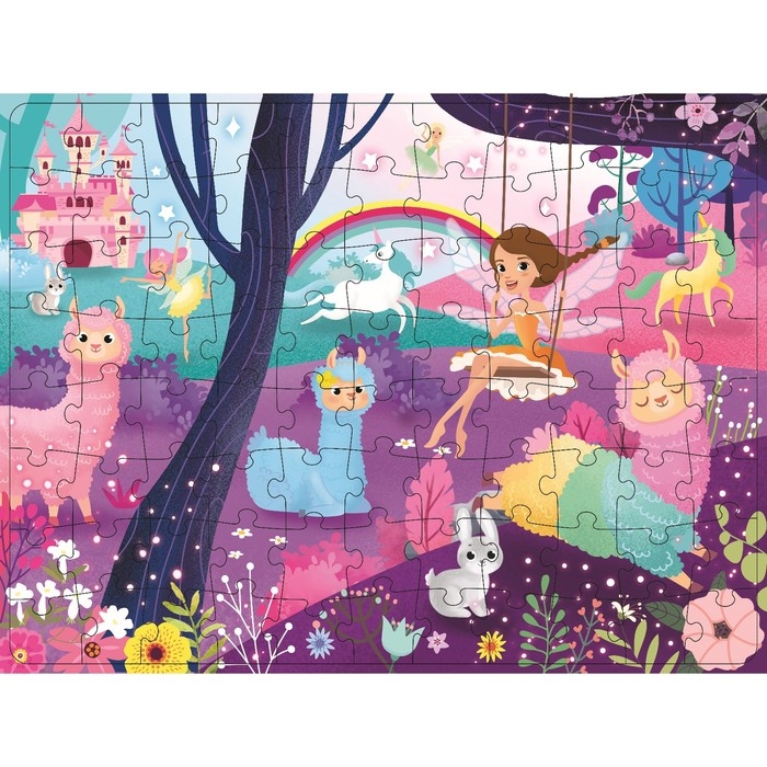 Пазл с фонариком «В гостях у ламы», 88 деталей Пазл с фонариком «В гостях у ламы», 88 деталей