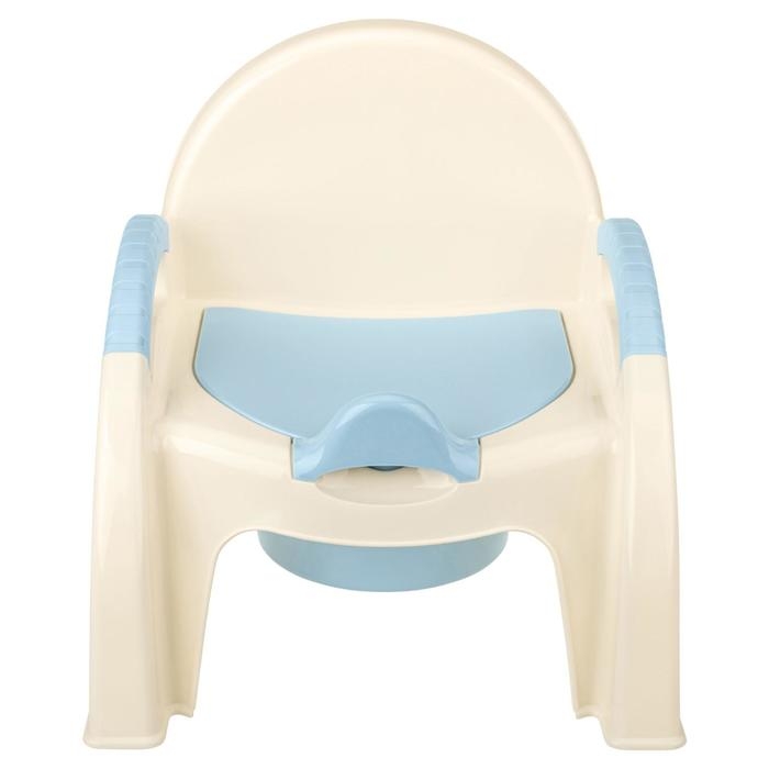 Горшок - стульчик с крышкой, цвет светло-голубой