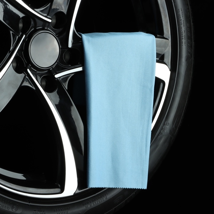 Салфетка для стёкол и зеркал Grass Magic, голубая, микрофибра, 40&times;50 см