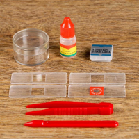 Микроскоп, кратность увеличения 600х, 300х, 100х, с подсветкой, 2АА, синий Микроскоп, кратность увеличения 600х, 300х, 100х, с подсветкой, 2АА, синий