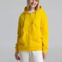 Толстовка на молнии с капюшоном Siverga 2.0, желтая, размер XL