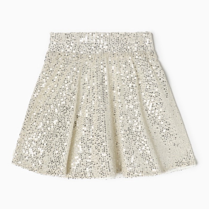 Юбка из пайеток KAFTAN размер 38 (146-152 см), серебряный