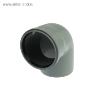 Отвод канализационный FLEXTRON, внутренний, d=110 мм, 90&deg;