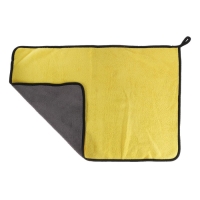Тряпка для мытья авто, CARTAGE, микрофибра, 400 г/м&sup2;, 40&times;60 cм, желто-серая