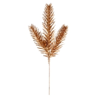 Декор &laquo;Веточка ели золотистая&raquo;, набор 2 шт., размер 1 шт. &mdash; 17 &times; 7 см