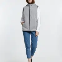 Жилет с капюшоном унисекс Gotland, серый, размер S Жилет с капюшоном унисекс Gotland, серый, размер S