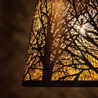 Светильник BayerLux "Чаща" 3хЕ27 40Вт черный 40х40х20-90см