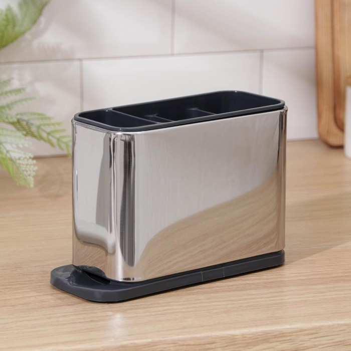 Подставка для столовых приборов Magistro &laquo;Металлик&raquo;, 4 отделения