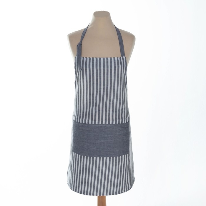 Фартук Этель &laquo;Полоса&raquo; цвет серый, 62 х 76см, 50% хлопок, 50% п/э