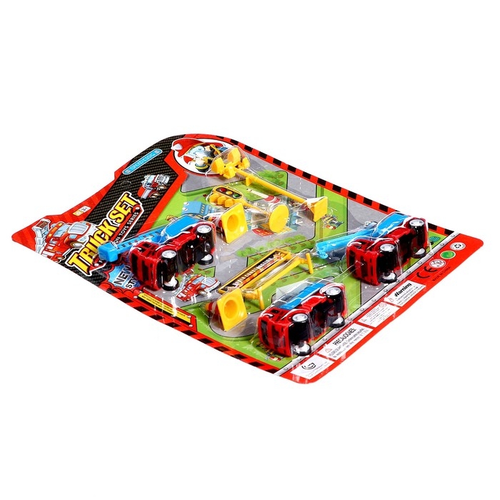 Набор машинок &laquo;Пожарная служба&raquo;, 3 машинки и аксессуары