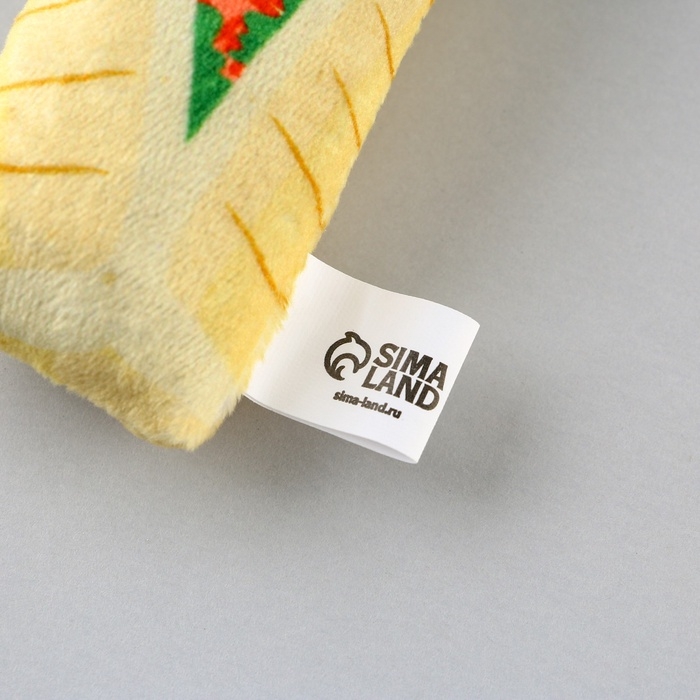 Игрушка для кошек с мятой &laquo;Шаурма&raquo; из текстиля, 9х5,2 см