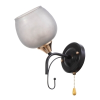 Бра "Акапулько" 1х60Вт Е27 Коричневый, золото 24х13х26,5см Бра "Акапулько" 1х60Вт Е27 Коричневый, золото 24х13х26,5см