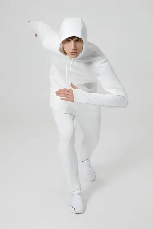 Худи унисекс Begi, молочно-белое, размер XXL