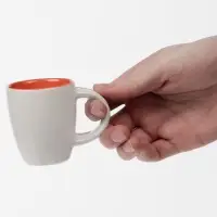 Кофейная кружка Pairy с ложкой, красная с синей