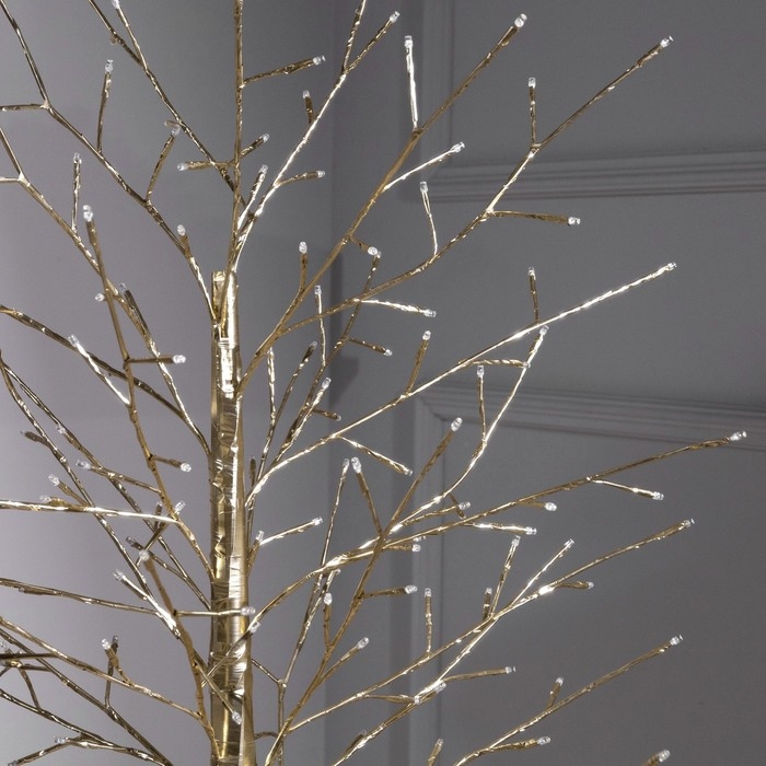 Светодиодное дерево «Золотистое» 1.5 м, 150 LED, постоянное свечение, 220 В, свечение тёплое белое Светодиодное дерево «Золотистое» 1.5 м, 150 LED, постоянное свечение, 220 В, свечение тёплое белое