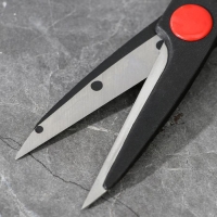 Набор ножей кухонных на подставке &laquo;Блеск стали&raquo;, 6 предметов: 5 ножей лезвие 9,5 см, 13 см, 13,5 см, 20,5 см, 20,5 см, ножницы