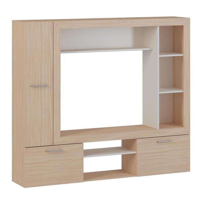 Стенка Oskar-3, 1960х345х1700, Дуб сонома/Белый Стенка Oskar-3, 1960х345х1700, Дуб сонома/Белый