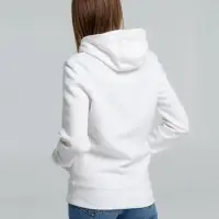 Толстовка на молнии с капюшоном унисекс King, белая, размер XL