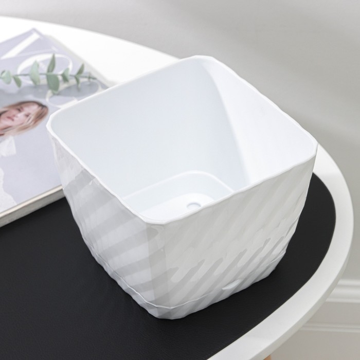 Горшок с поддоном &laquo;Классика&raquo;, 2 л, белый