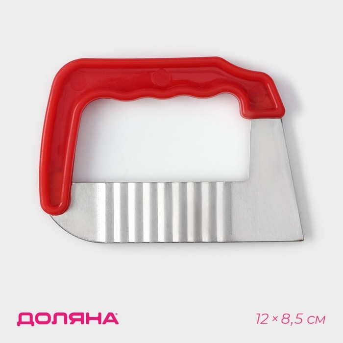 Нож для фигурной резки Доляна &laquo;Универсал&raquo;, 12&times;8,5 см, цвет красный
