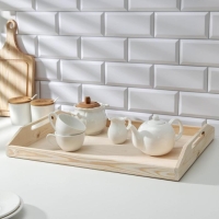 Поднос деревянный &laquo;Под роспись&raquo;, 50&times;30&times;7 см