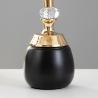 Настольная лампа "Лейла" Е27 40Вт черно-золотой 25х25х41 см RISALUX