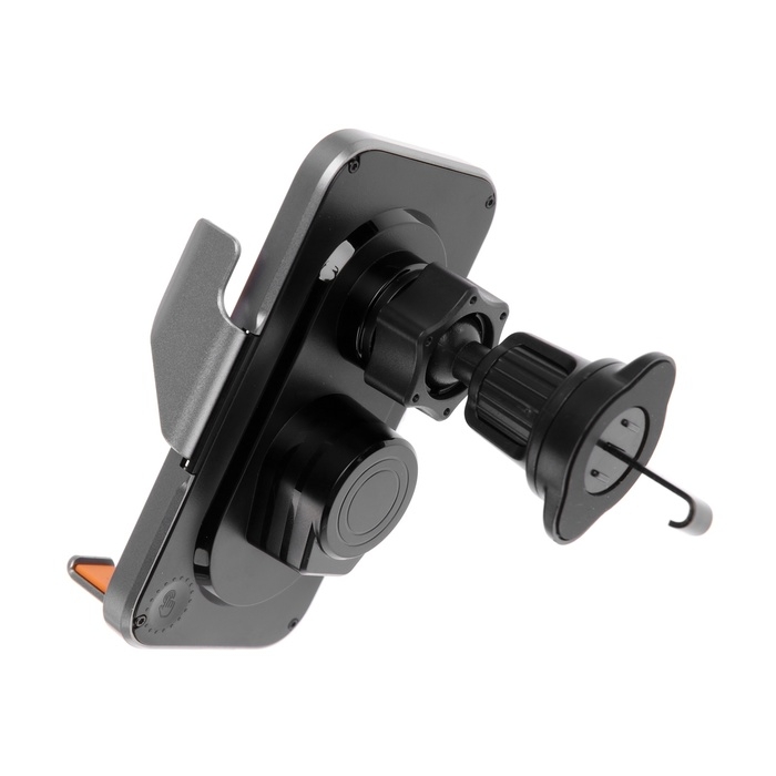 Автомобильный держатель для телефона C10, беспроводная зарядка, автозахват, 15 W, серый Автомобильный держатель для телефона C10, беспроводная зарядка, автозахват, 15 W, серый