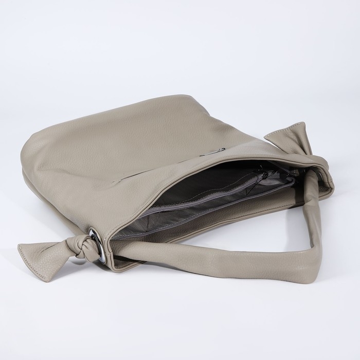 Сумка-тоут на молнии, 2 наружных кармана, цвет серый Сумка-тоут на молнии, 2 наружных кармана, цвет серый