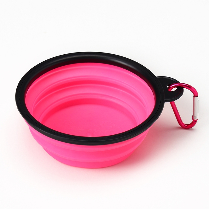 Миска силиконовая, складная, 250 мл, 11 см, розовая Миска силиконовая, складная, 250 мл, 11 см, розовая