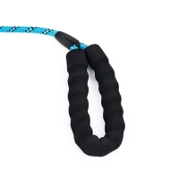 Поводок светоотражающий круглый, с эргономической ручкой, 180 х 0,8 см, голубой Поводок светоотражающий круглый, с эргономической ручкой, 180 х 0,8 см, голубой