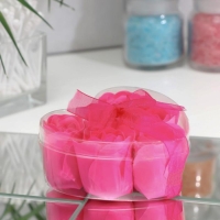 Мыльные розочки, фуксия, набор 6 шт. Мыльные розочки, фуксия, набор 6 шт.