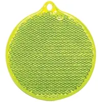 Пешеходный светоотражатель «Круг», неон-желтый Пешеходный светоотражатель «Круг», неон-желтый