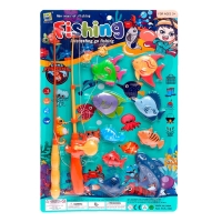 Рыбалка «Морские приключения», 9 рыбок, 2 удочки Рыбалка «Морские приключения», 9 рыбок, 2 удочки