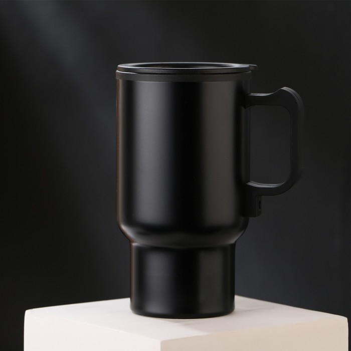 Термокружка, 450 мл, Автомобильная &laquo;Рыбалка&raquo;, сохраняет тепло 3 ч, с подогревом от прикуривателя