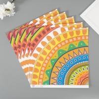 Бумага для скрапбукинга "Этнические узоры" плотность 180 гр набор 5 шт 30,5х32 см Бумага для скрапбукинга "Этнические узоры" плотность 180 гр набор 5 шт 30,5х32 см