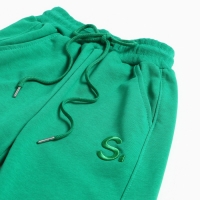 Брюки спортивные для мальчиков, цвет зеленый, рост 86-92 см