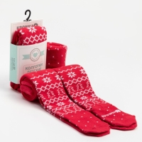 Новый год.Колготки Крошка Я "Мишка", красный, рост 74-80 см Новый год.Колготки Крошка Я "Мишка", красный, рост 74-80 см