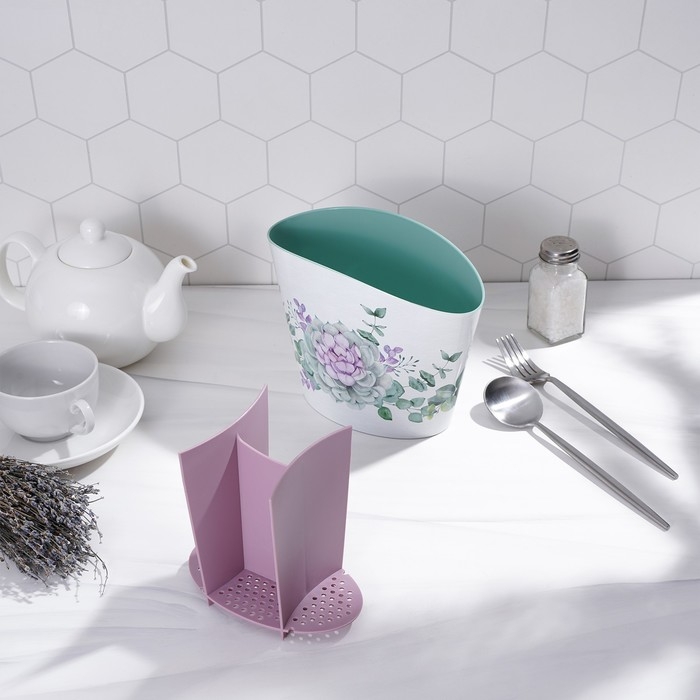 Подставка для столовых приборов «Каменная роза» Подставка для столовых приборов «Каменная роза»