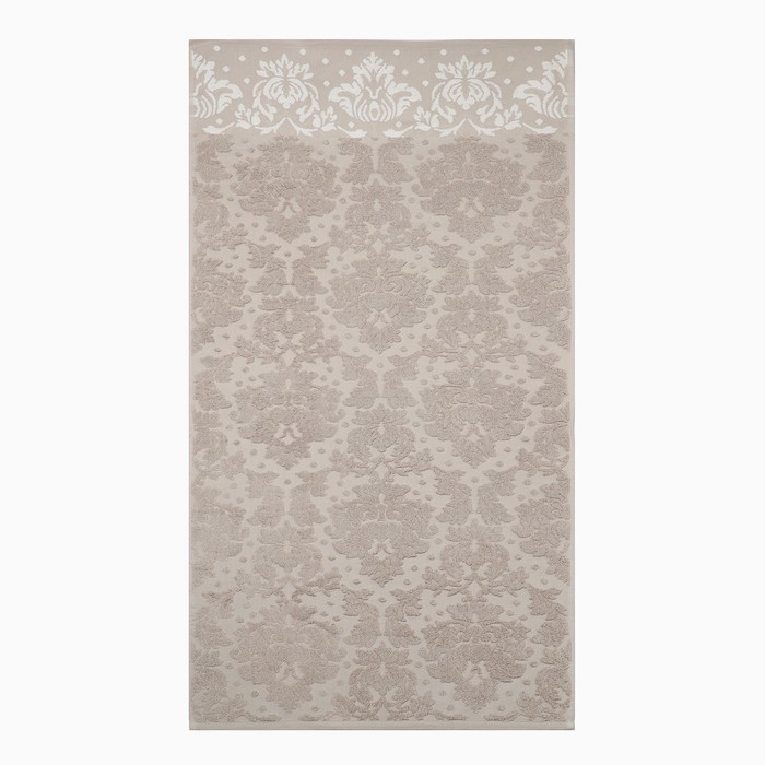 Полотенце махровое Этель "Классика", цв. коричневый, 67х140 см, 83% хл, 17% лён, 500 г/м2