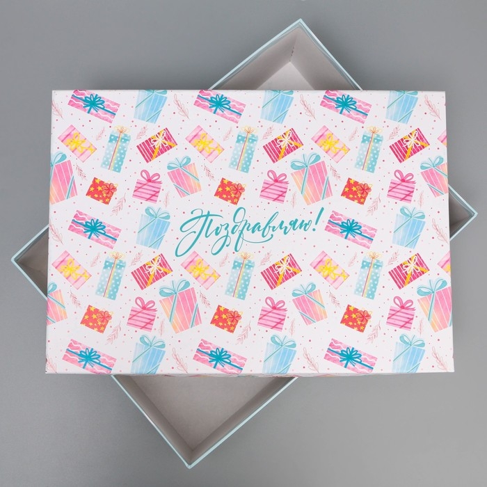 Набор коробок 15 в 1, упаковка подарочная, &laquo;С днём рождения&raquo;, 12 х 7 х 4 см - 44 х 31 х 15 см