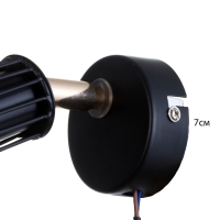 Бра с переключателем на проводе "Бьянка" Е14 40Вт черный 17х11х17см