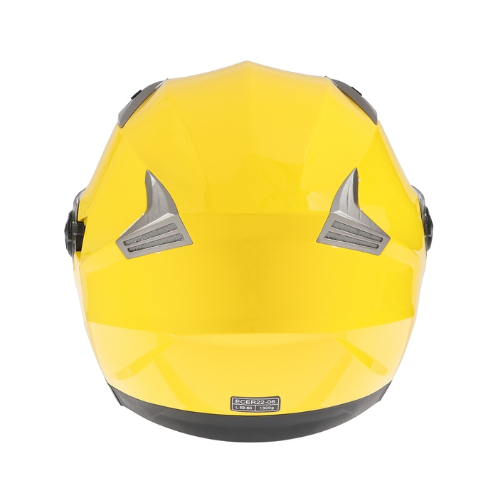 Шлем открытый с двумя визорами, размер L (59-60), модель - BLD-708E, желтый глянцевый