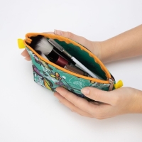 Косметичка на молнии, цвет бирюзовый Косметичка на молнии, цвет бирюзовый