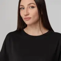 Футболка унисекс оверсайз Crosstown, черная, размер M