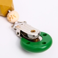 Держатель - игрушка для соски - пустышки &laquo;ТРЕНД. Леопард&raquo;, деревянный