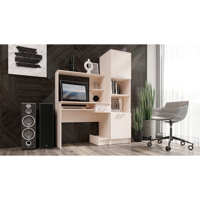 Стол компьютерный №3, 900х500х1306, Сандал светлый Стол компьютерный №3, 900х500х1306, Сандал светлый