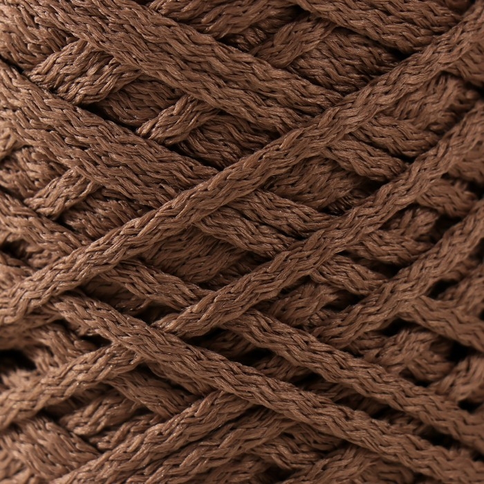 Шнур полиэфирный без сердечника 5 мм 100м/210г (+/- 5%)  кофейный-37