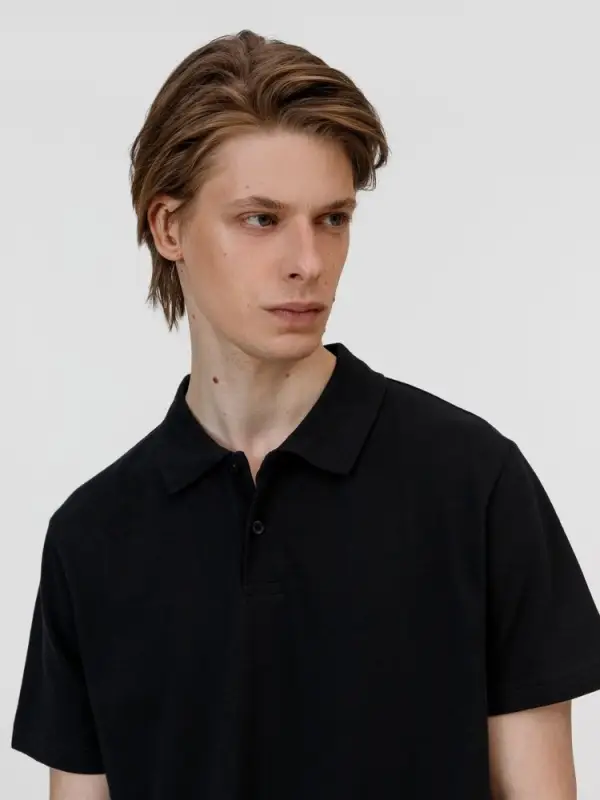 Рубашка поло унисекс Pulse, черная, размер S