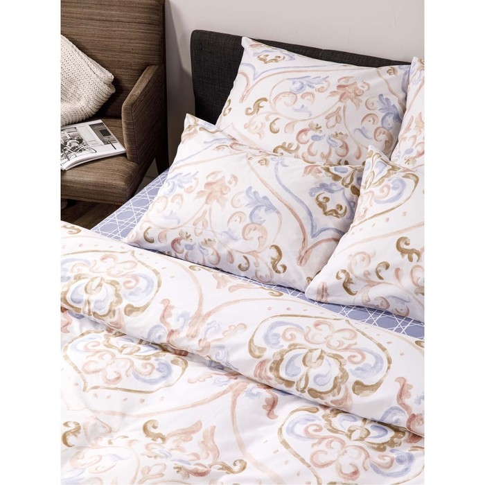 Постельное бельё евро Luisa de Rizzo Аурита 200х220см, 200х220см, 70х70см 2шт, бязь 120г/м хл100% Постельное бельё евро Luisa de Rizzo Аурита 200х220см, 200х220см, 70х70см 2шт, бязь 120г/м хл100%